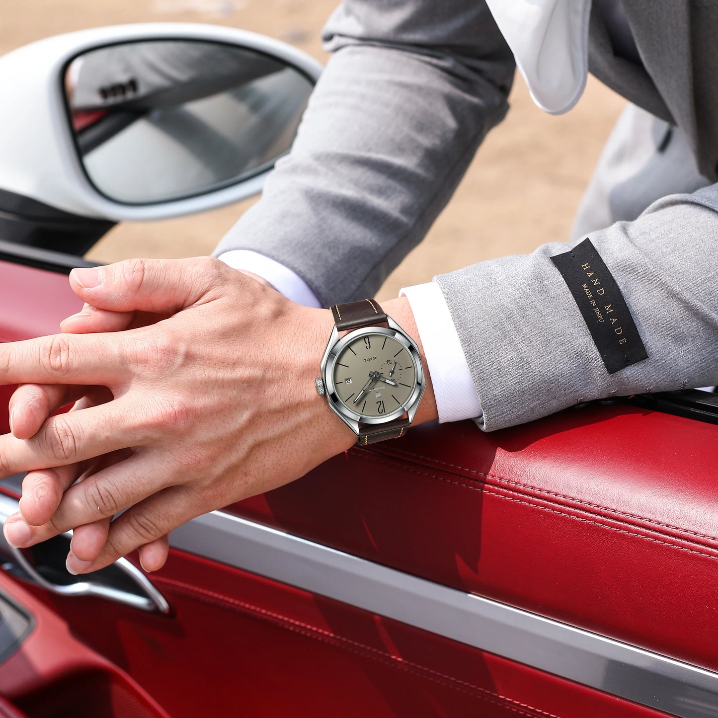 The Facet Watch — Genuine Leather