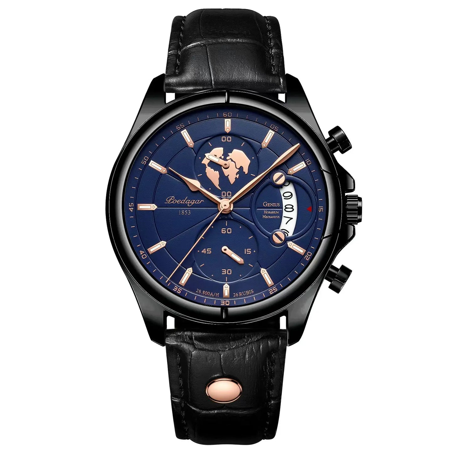 The Voyager Chronograph — Genuine Leather