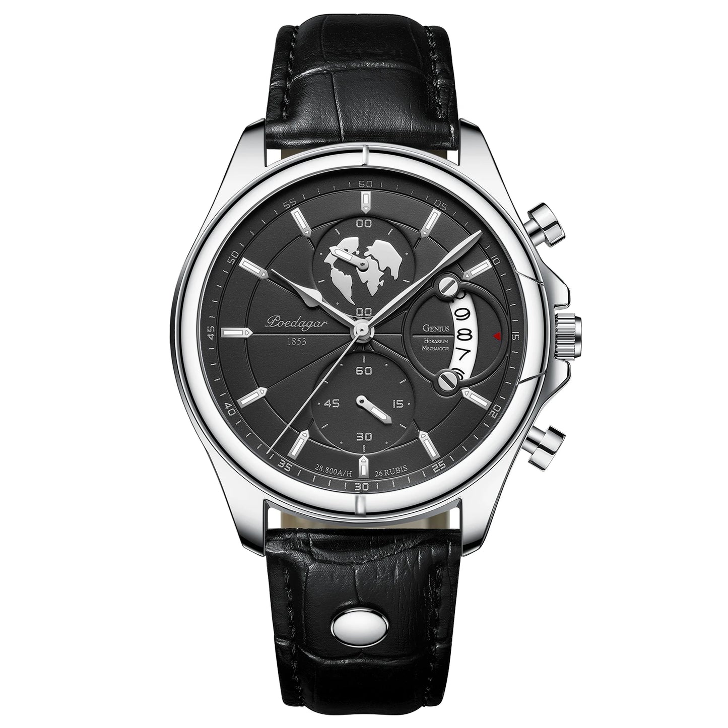 The Voyager Chronograph — Genuine Leather