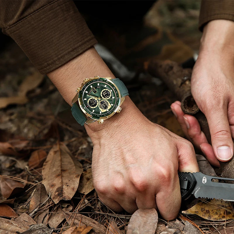 The Field Chronograph — Genuine Leather &amp; Japanese Movement