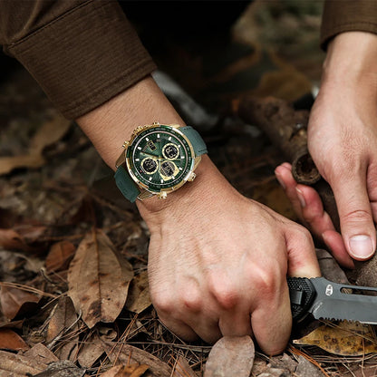 The Field Chronograph — Genuine Leather &amp; Japanese Movement