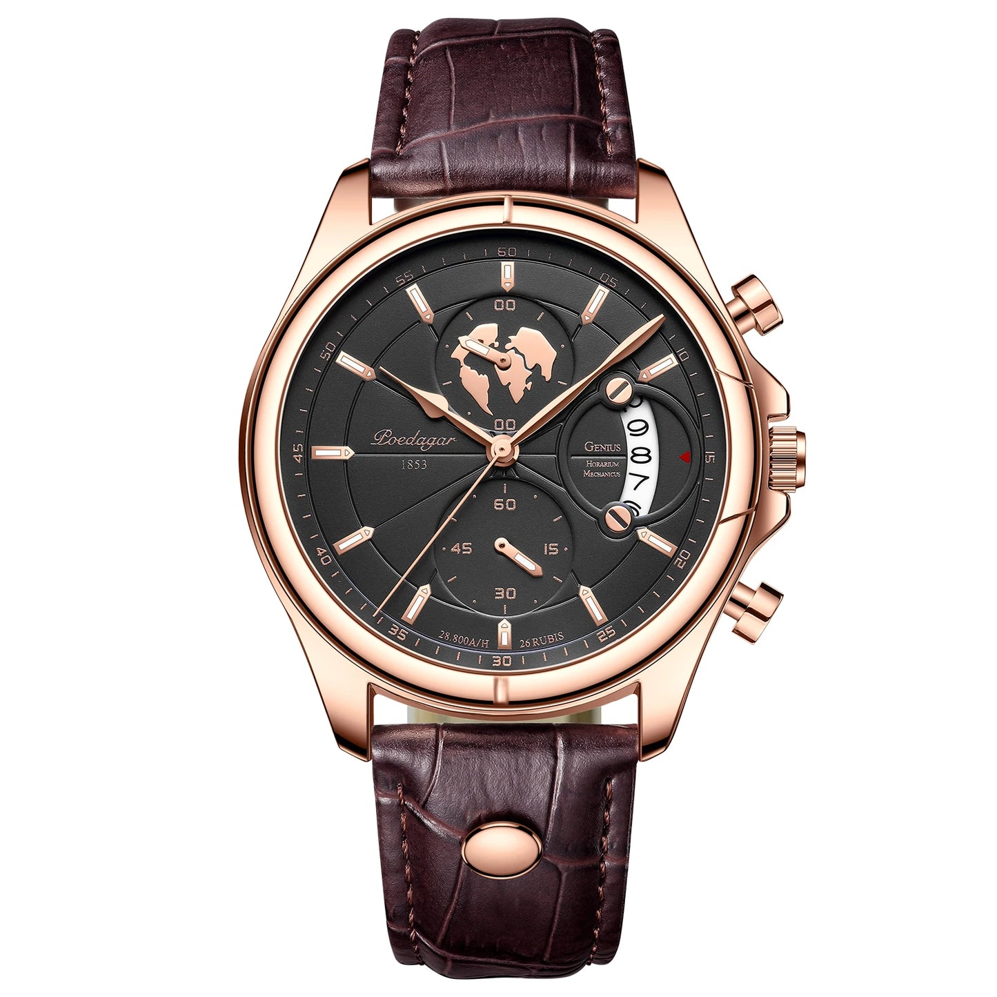 The Voyager Chronograph — Genuine Leather