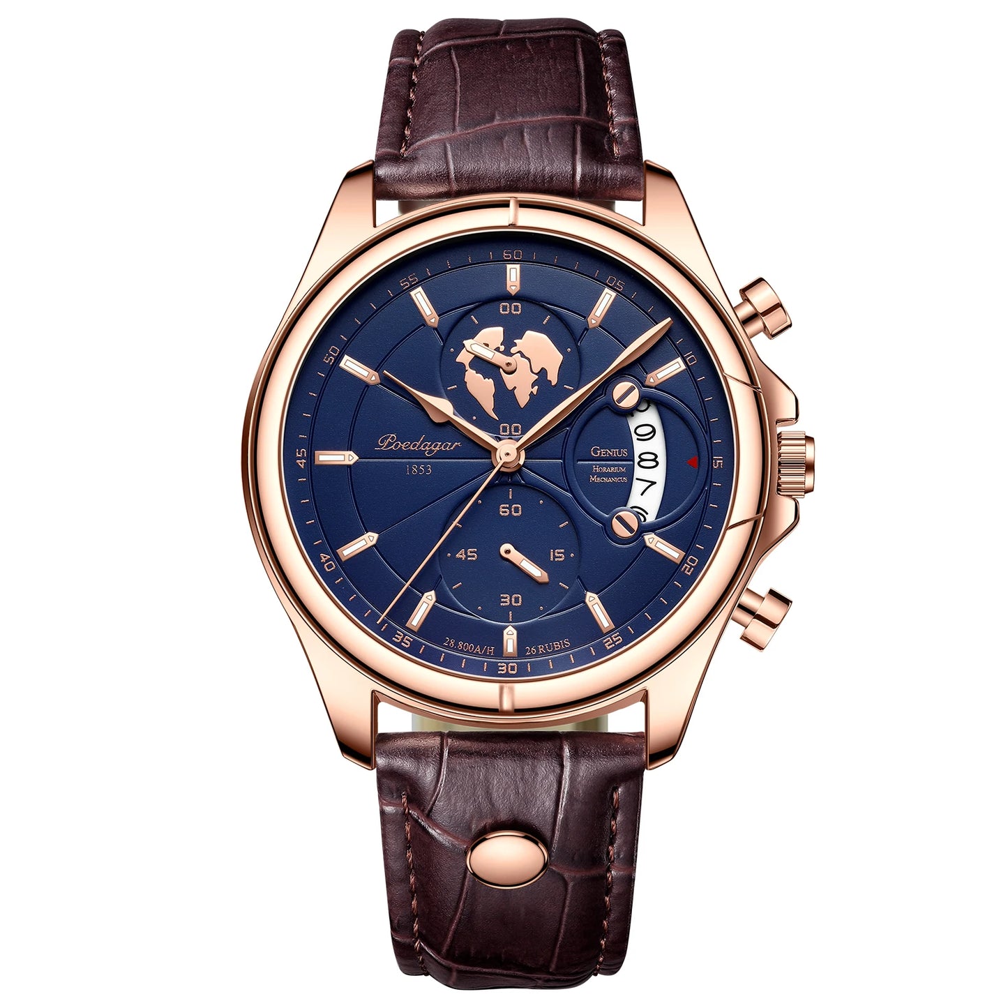 The Voyager Chronograph — Genuine Leather