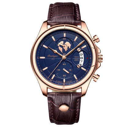 The Voyager Chronograph — Genuine Leather