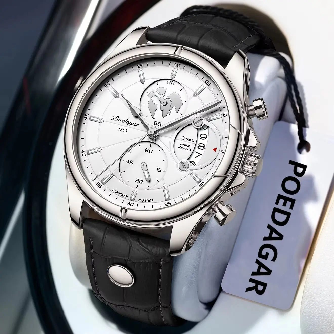 The Voyager Chronograph — Genuine Leather