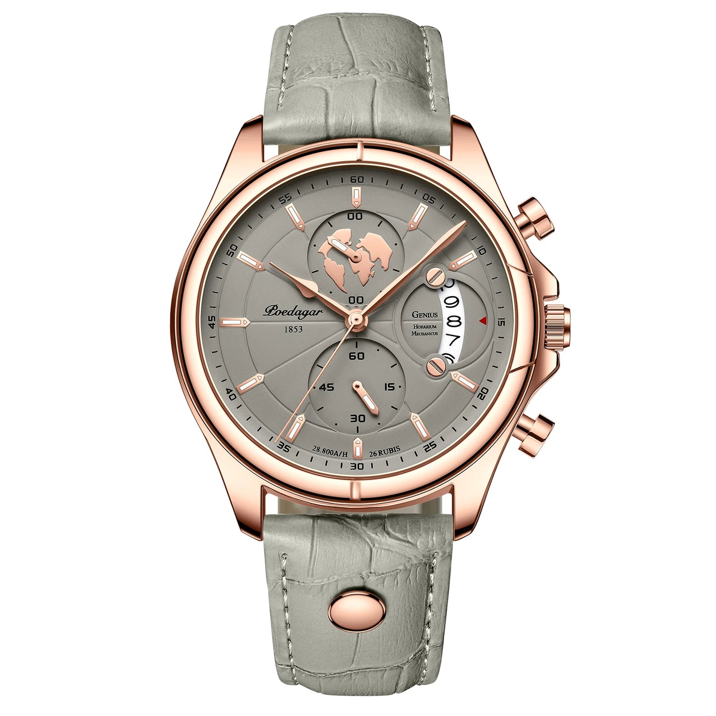 The Voyager Chronograph — Genuine Leather
