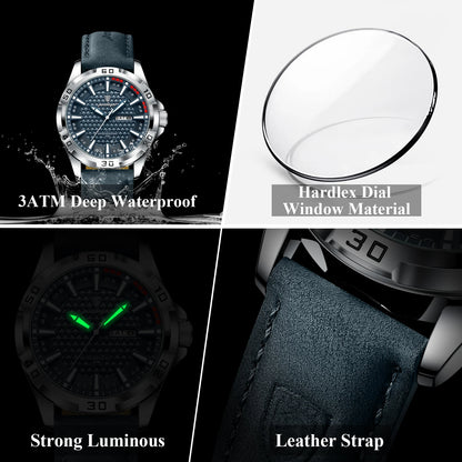 The Reef Watch — Genuine Leather, 30M Water Resistant