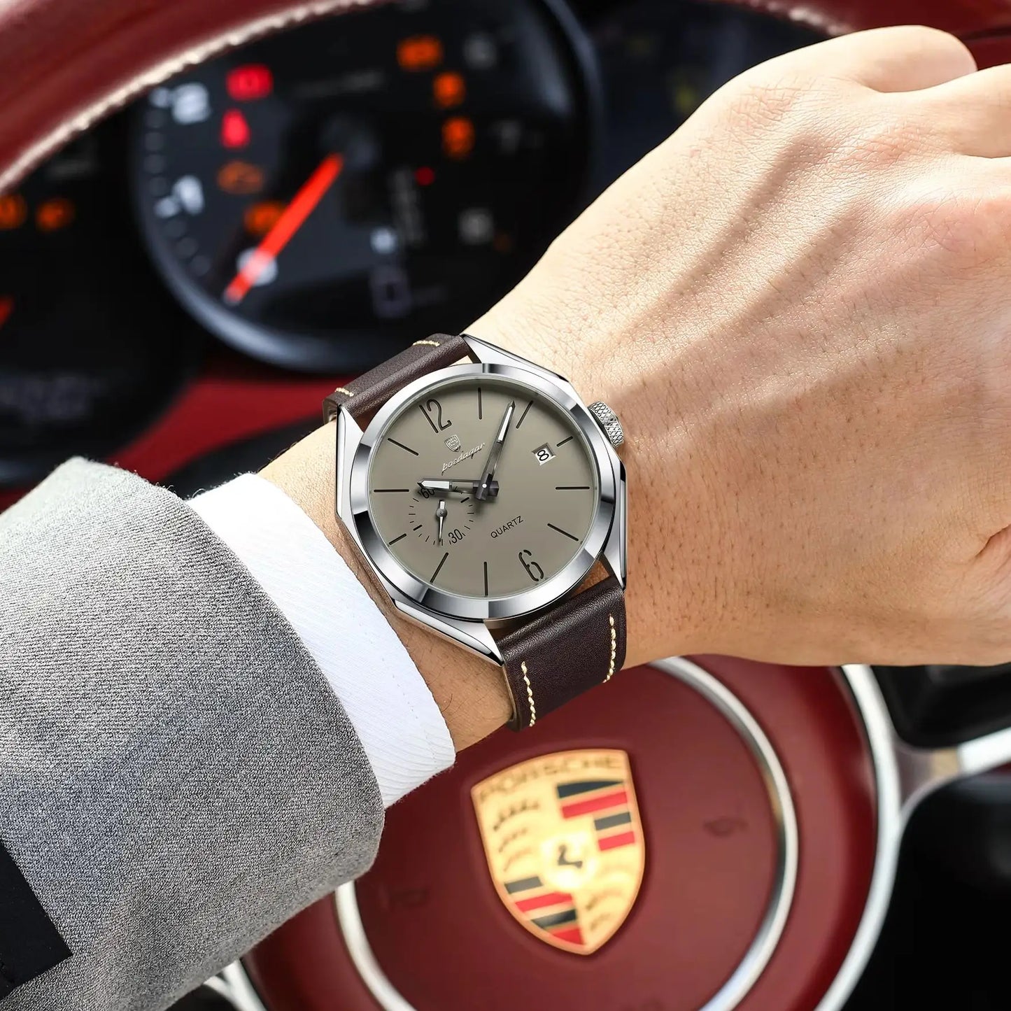 The Facet Watch — Genuine Leather