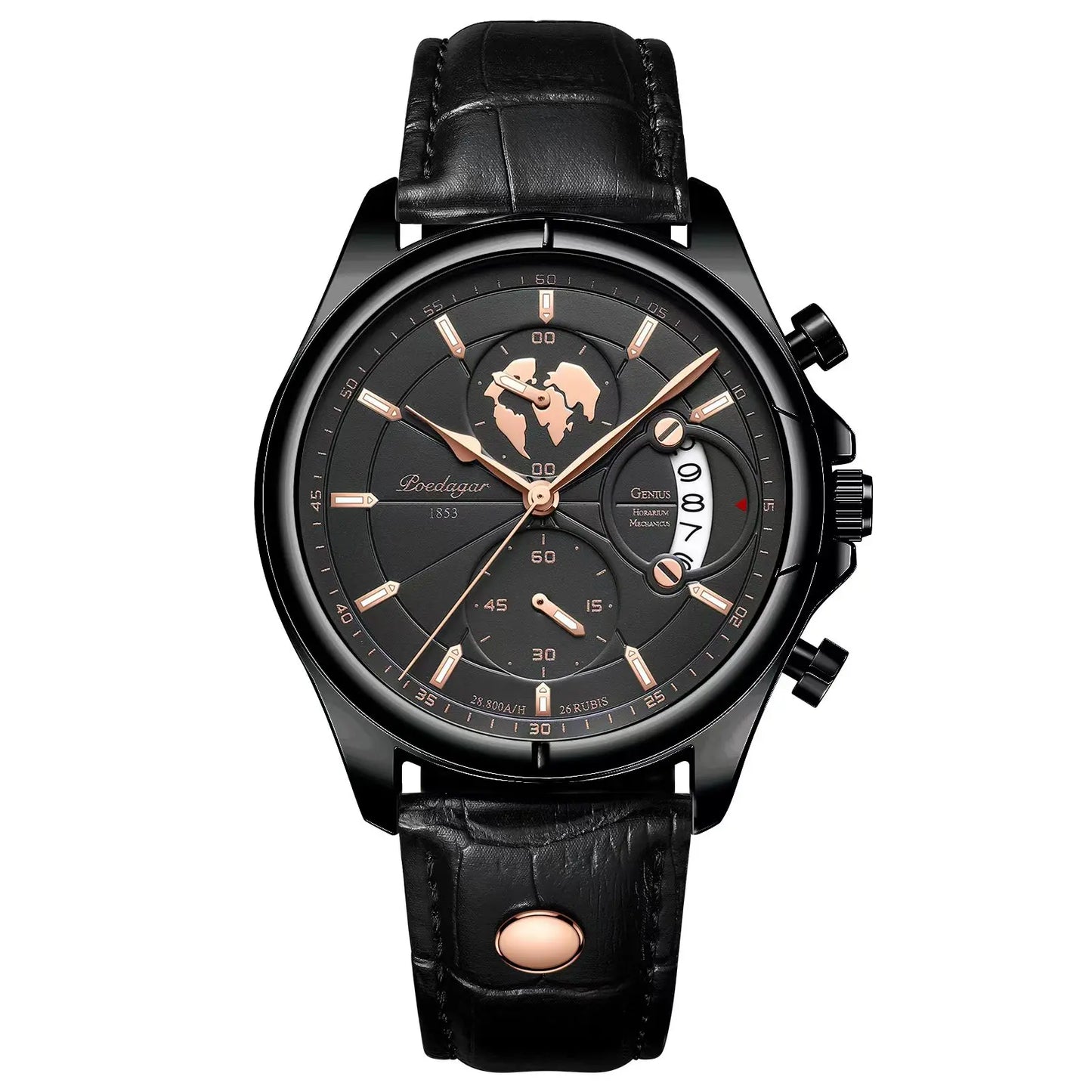The Voyager Chronograph — Genuine Leather
