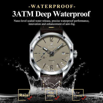 The Facet Watch — Genuine Leather